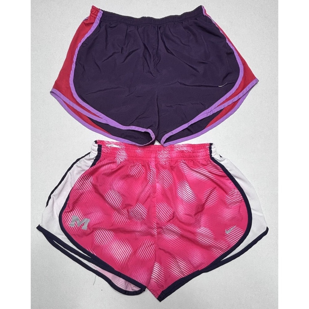 Nike Dri-FIT Women's Running Shorts Lot of 2 Medium Purple & Ole Miss Rebels M